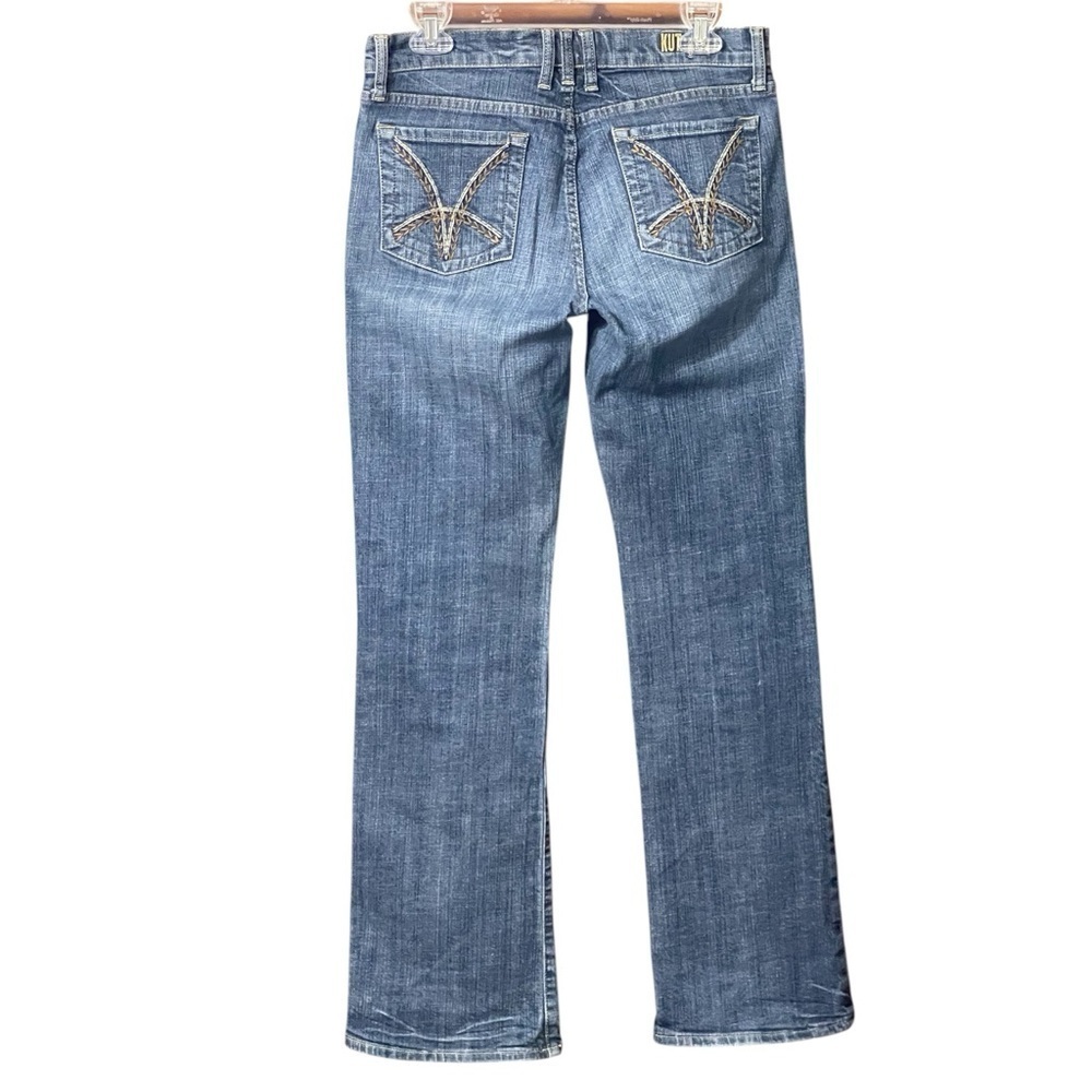 KUT FROM THE KLOTH Mid-Rise Five Pocket Design Jeans SZ 6 - Picture 7 of 15
